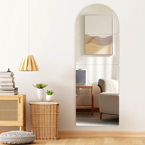 4pcs mirror tiles wall sticker - wall,