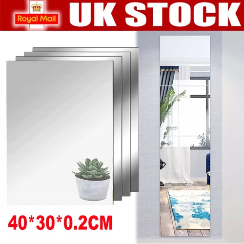 4pcs 40x30cm mirror tiles wall - 40x30cm,