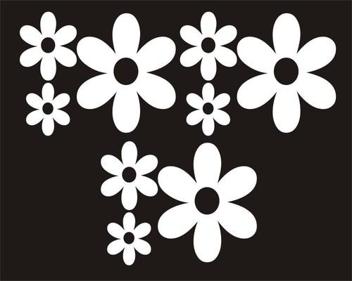 White daisy shaped - x,