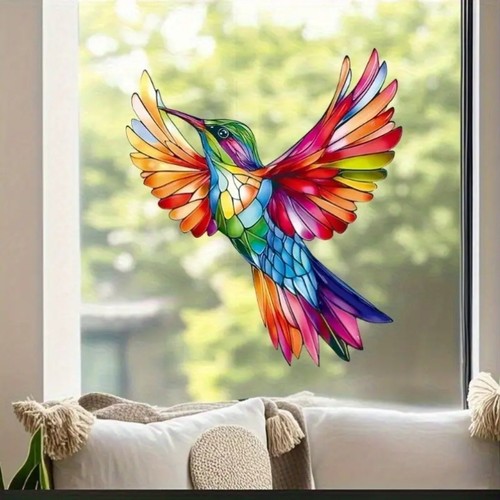 Colourful colibri window - colibri,