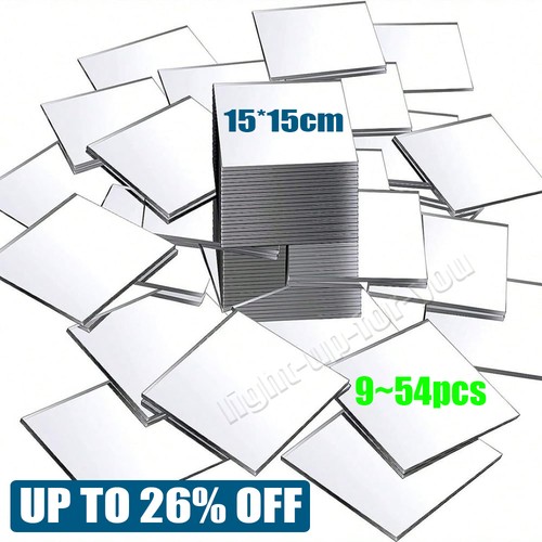 54pcs mirror tiles wall - 9~54pcs,