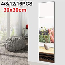 16Pcs 30x30cm Mirror Tiles