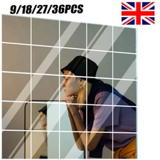 18/36PCS Mirror Tiles Wall