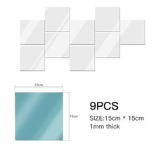 Mirror Tiles Wall Sticker