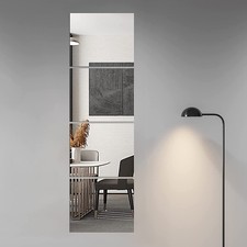 4xDIY Glass Mirror Tiles Wall