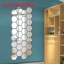 48pcs 3D Acrylic Mirror Tile